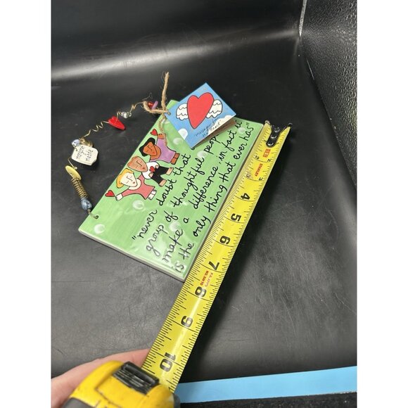 Sandra Magsamen Plaque 'Small Group of Thoughtful People' NOS w Tag Ceramic Art - Picture 8 of 8